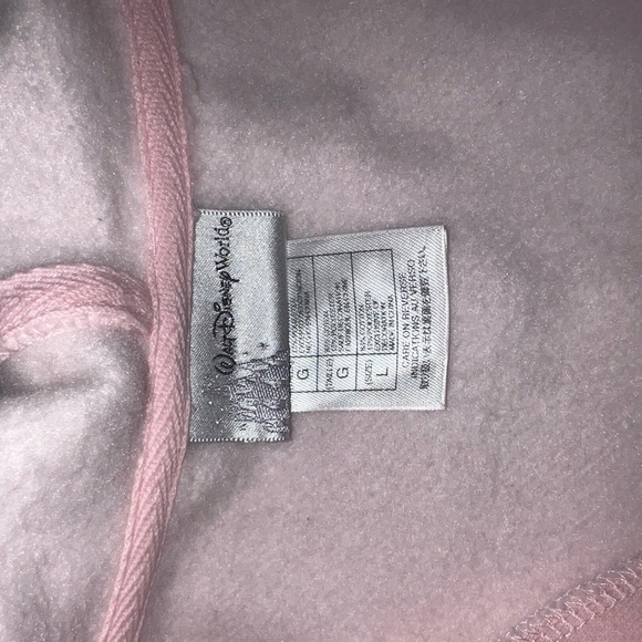 Walt Disney World Pink Hoodie with Minnie Mouse Design Size Youth Large - Picture 4 of 4